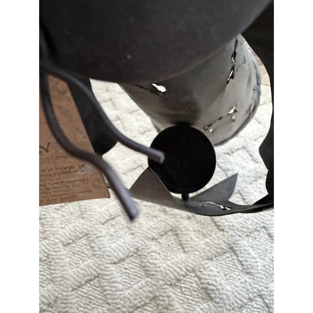 Angel Rustic Candle Holder Metal
